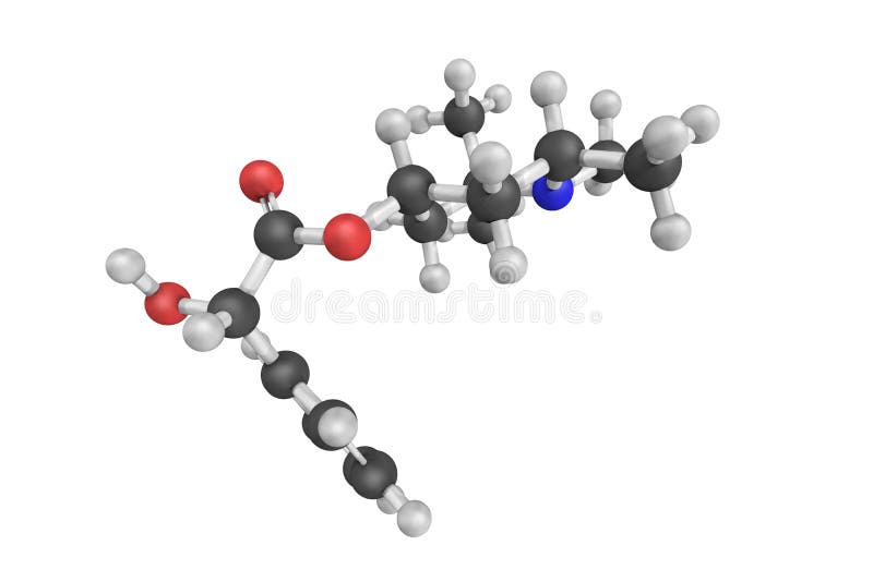 Eucatropine hydrochloride, en biochemical kolhydrat modell 3d
