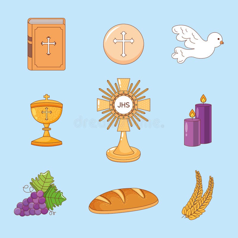 Blessed Sacrament Illustration Stock Vector - Illustration of jesus,  design: 218185502