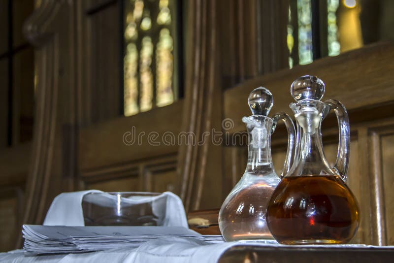 The Eucharist symbols. Detail of St Albans Cathedral. stock photography The Eucharist symbols. Detail of St Albans Cathedral. stock photography