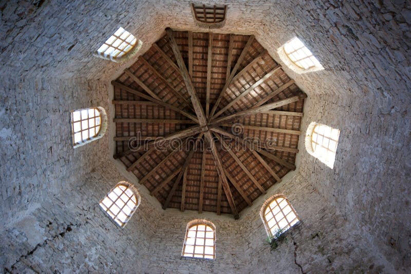 Euphrasian basilica, set in the belfry. Porec, Istria, Croatia.