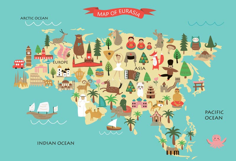 eurasia illustration libre de droits eurasia illustration libre de droits