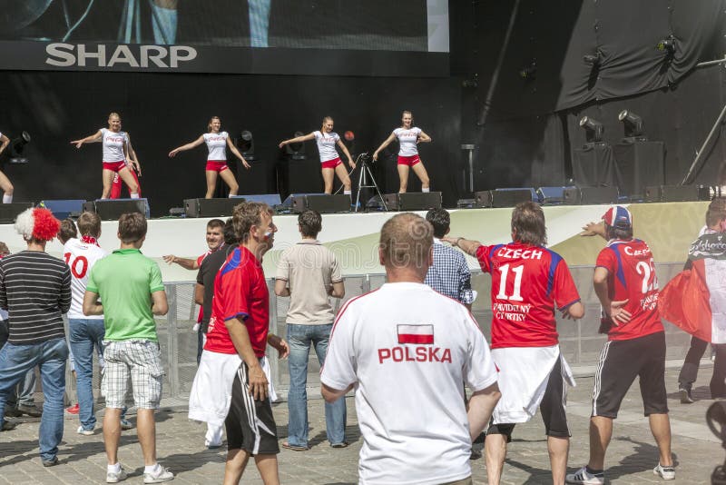Euro 2012 - Wroclaw, Polonia. fotografia stock Euro 2012 - Wroclaw, Polonia. fotografia stock