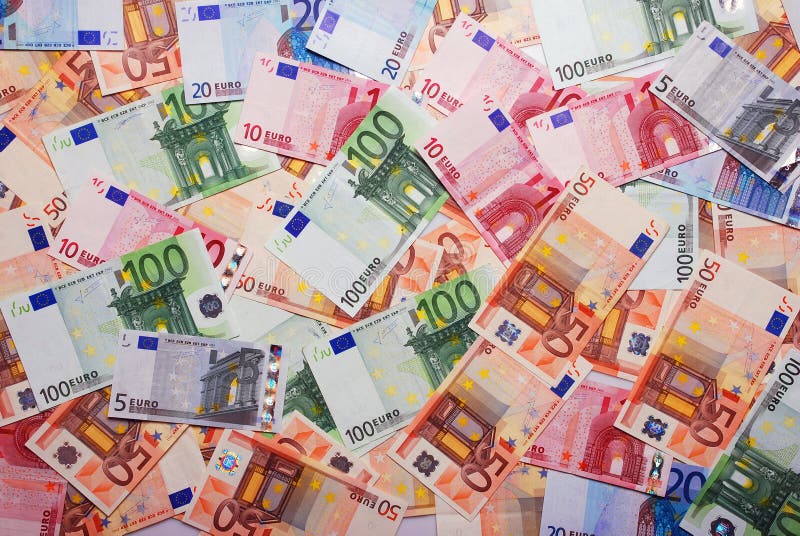 Euro banknotes