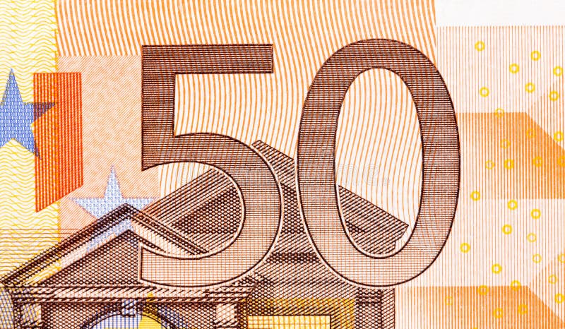 50 euro bill on macro. stock photo. Image of global, europe - 96913312