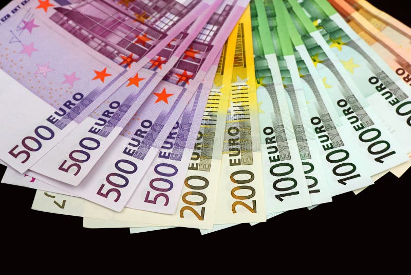 Euro billets de banque d'argent