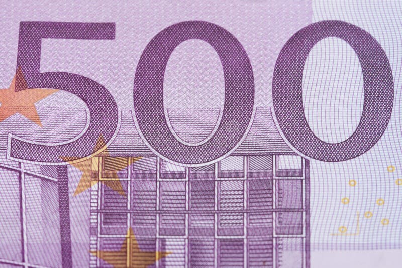500 euro close-up royalty free stock photos