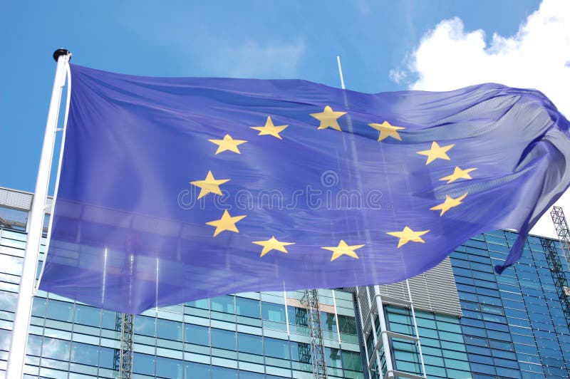 Euro flaga zdjęcie royalty free Euro flaga zdjęcie royalty free