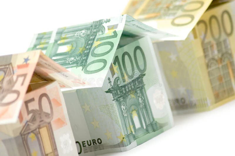 Euro Huizen (Dichte Mening) royalty-vrije stock afbeelding Euro Huizen (Dichte Mening) royalty-vrije stock afbeelding