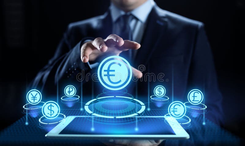 Euro icona sullo schermo Concetto di affari dei forex di tasso di cambio di commercio di valuta immagine stock libera da diritti Euro icona sullo schermo Concetto di affari dei forex di tasso di cambio di commercio di valuta immagine stock libera da diritti