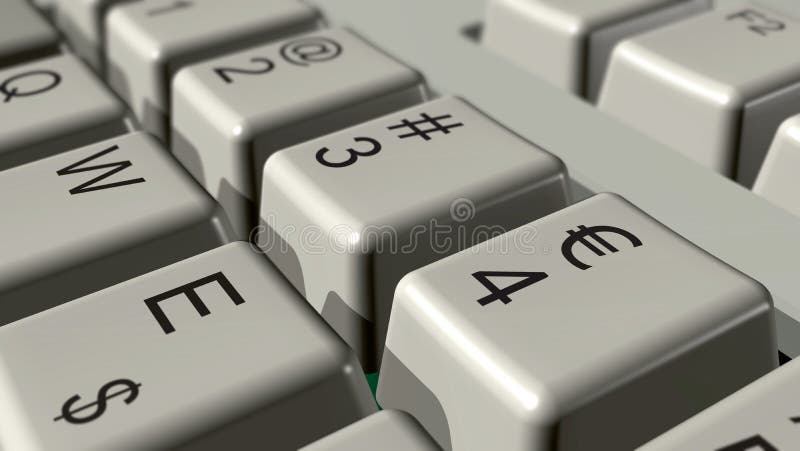 Euro keyboard symbol stock image. Image of financial - 15733929