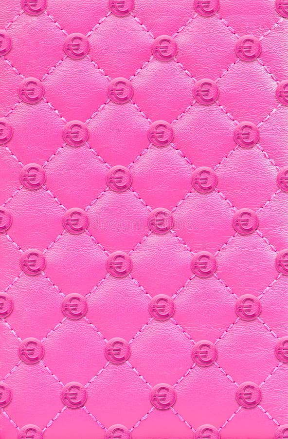 Pink color of Euro leather background