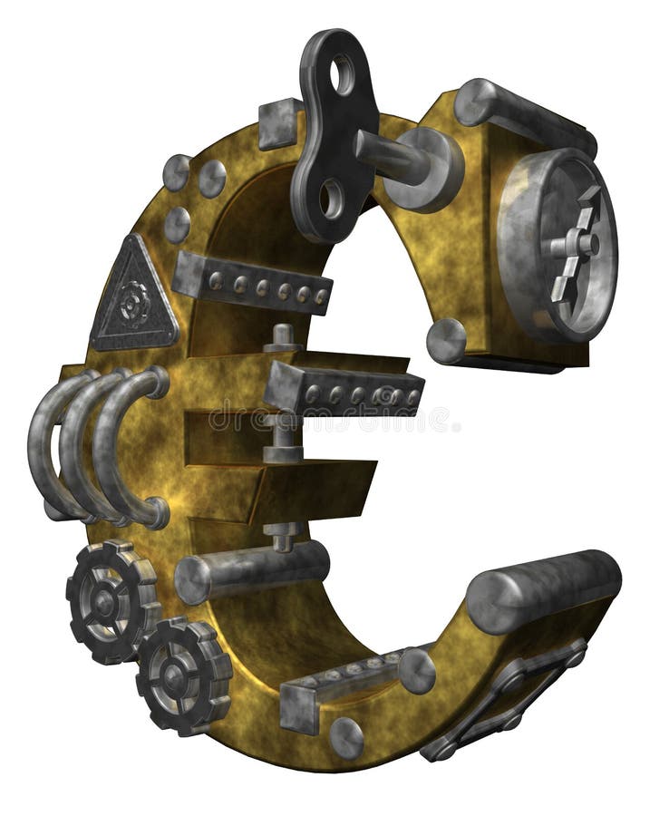 Euro machine royalty free illustration