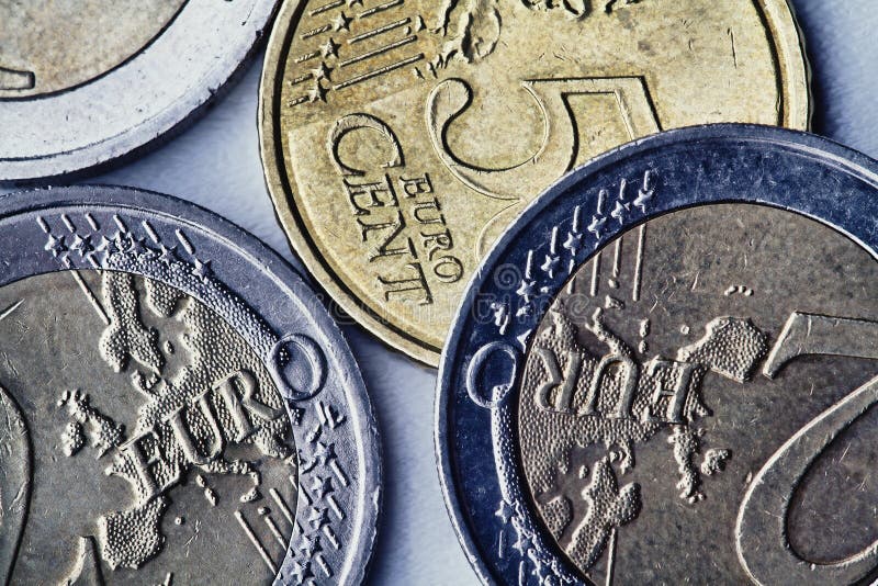 Monete euro fotografia stock