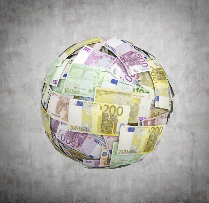 Euro money ball royalty free stock photo Euro money ball royalty free stock photo