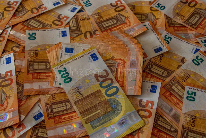 200 Euro bank note stock image. Image of cash, money