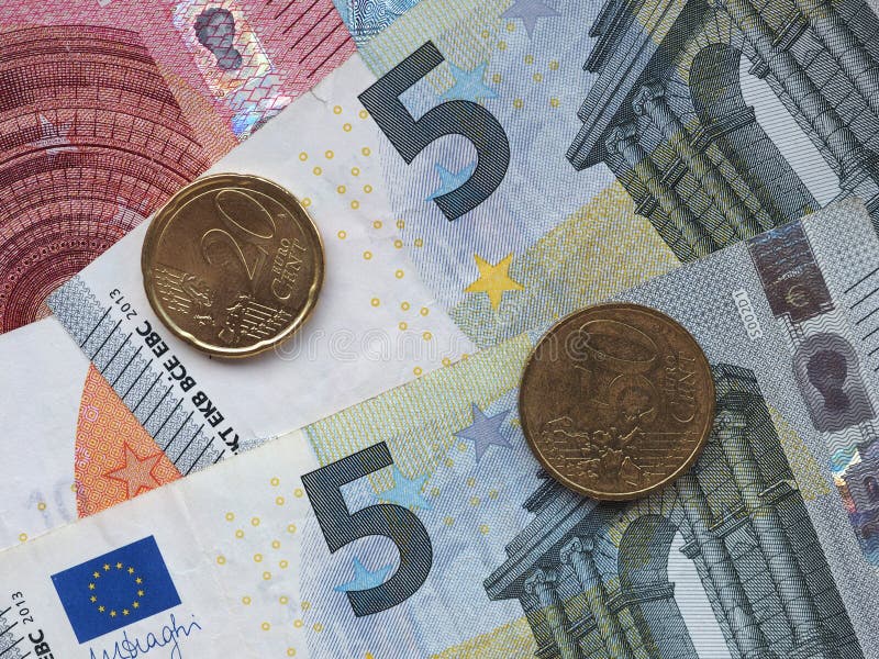Euro Notes And Coins European Union Stock Photo Image Of Spend Bank