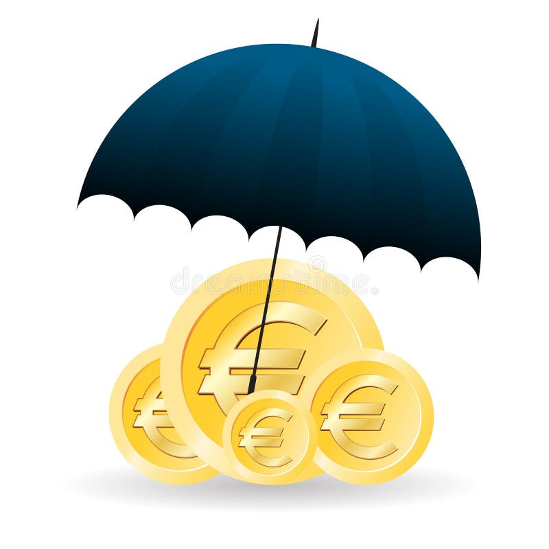 Euro Ochrona royalty ilustracja Euro Ochrona royalty ilustracja
