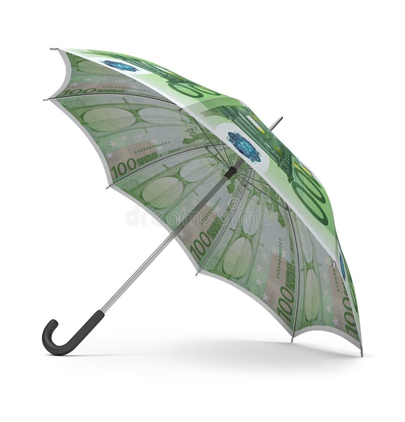 euro parasol royalty ilustracja euro parasol royalty ilustracja