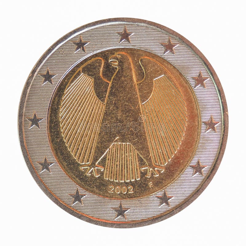 Euro pièce de monnaie allemande photo libre de droits Euro pièce de monnaie allemande photo libre de droits