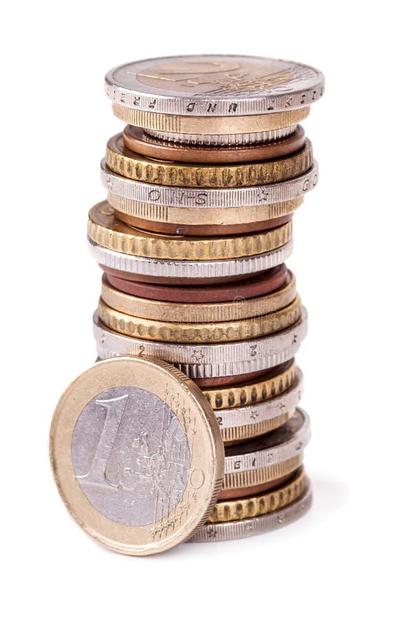 Euro pièces de monnaie photos libres de droits Euro pièces de monnaie photos libres de droits