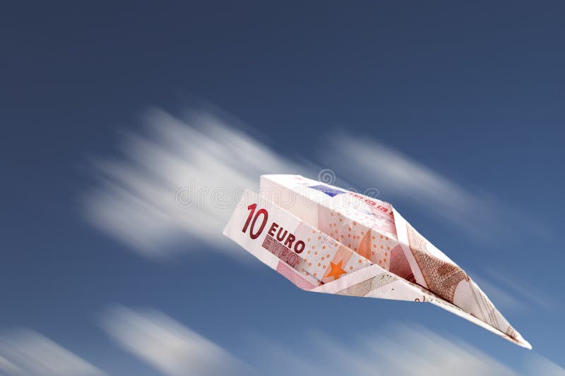 Euro plane royalty free stock images Euro plane royalty free stock images