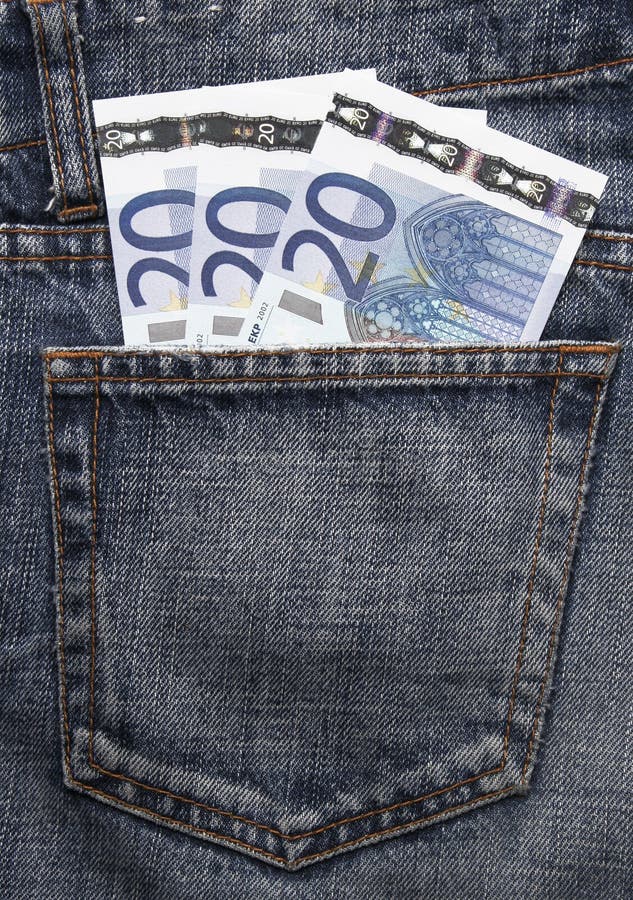 Euro Pocket Money In Blue Jeans