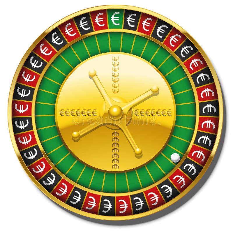 European Roulette Wheel in Monochrome, Black. Top View Stock Vector - Illustrati