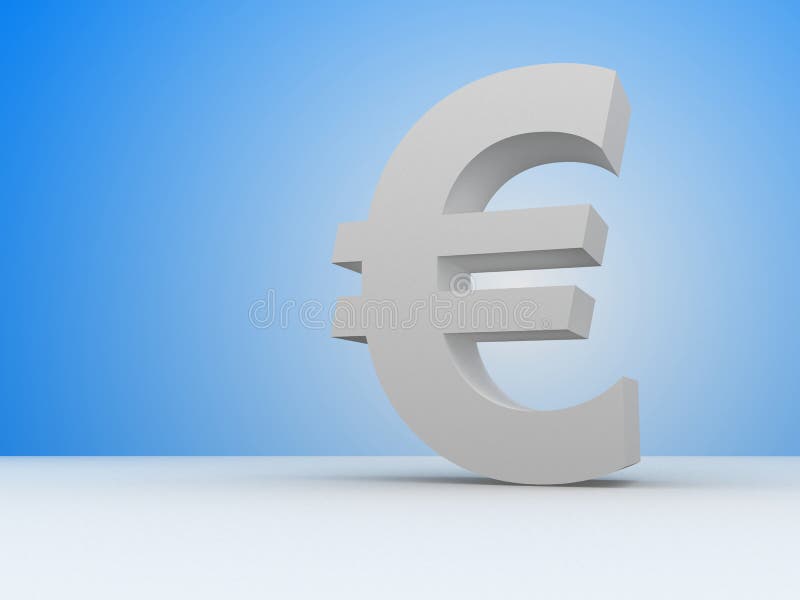 Euro sign royalty free illustration