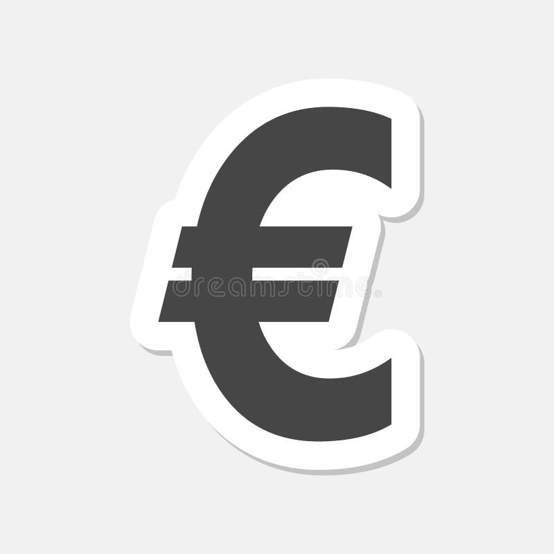 20 euro sign icon eur currency symbol Royalty Free Vector