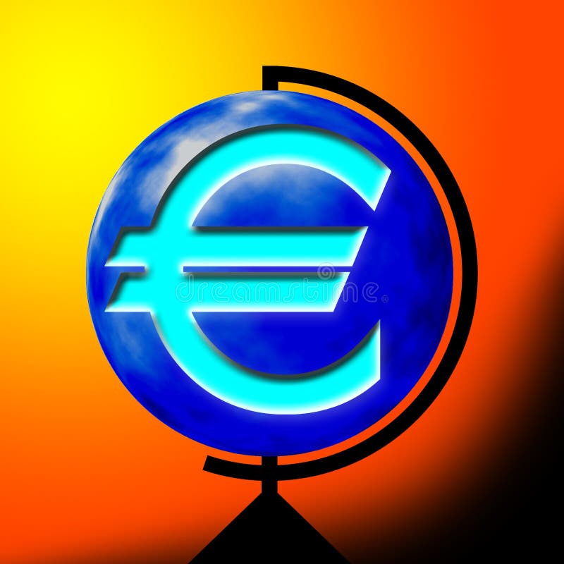 Euro- sinal ilustração do vetor Euro- sinal ilustração do vetor