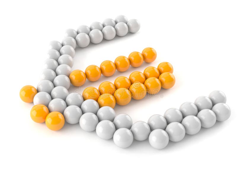 Euro symbol concept stock illustration