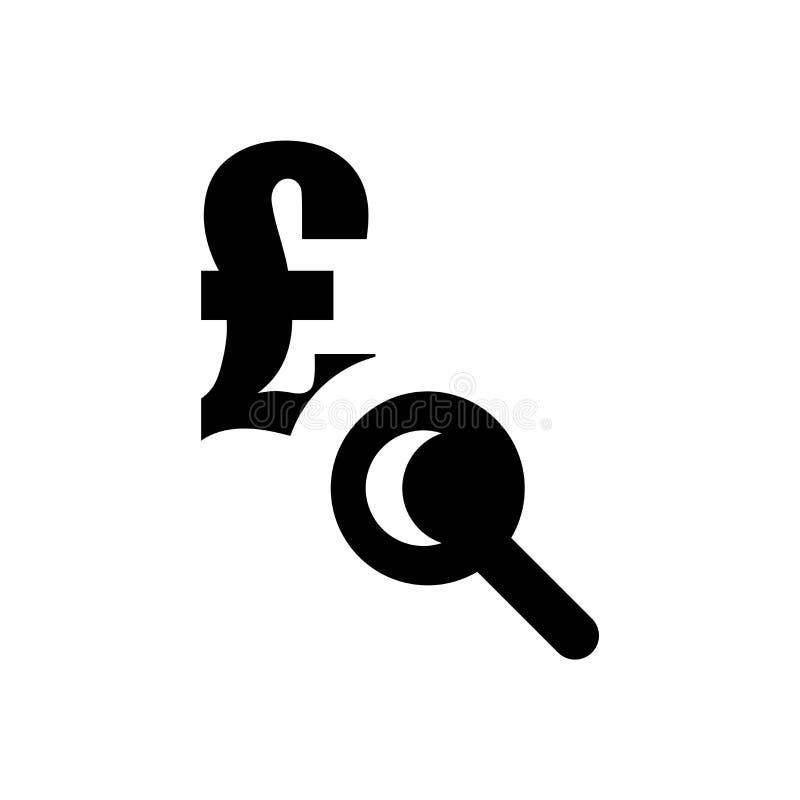 Euro under tecken för förstoringsapparatsymbolsvektor och symbol som isoleras på vit bakgrund, euro under förstoringsapparatlogob royaltyfri illustrationer Euro under tecken för förstoringsapparatsymbolsvektor och symbol som isoleras på vit bakgrund, euro under förstoringsapparatlogob royaltyfri illustrationer