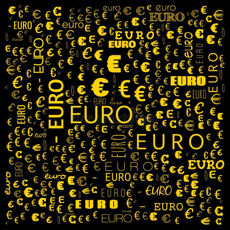 Euro word cloud,icon,word cloud use for banner, painting, motivation, web-page, website background, t-shirt & shirt printing vector illustration