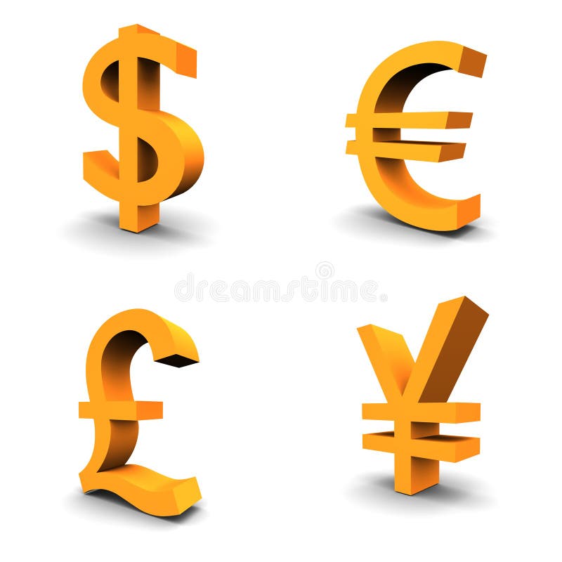 Euro Yens de livre du dollar