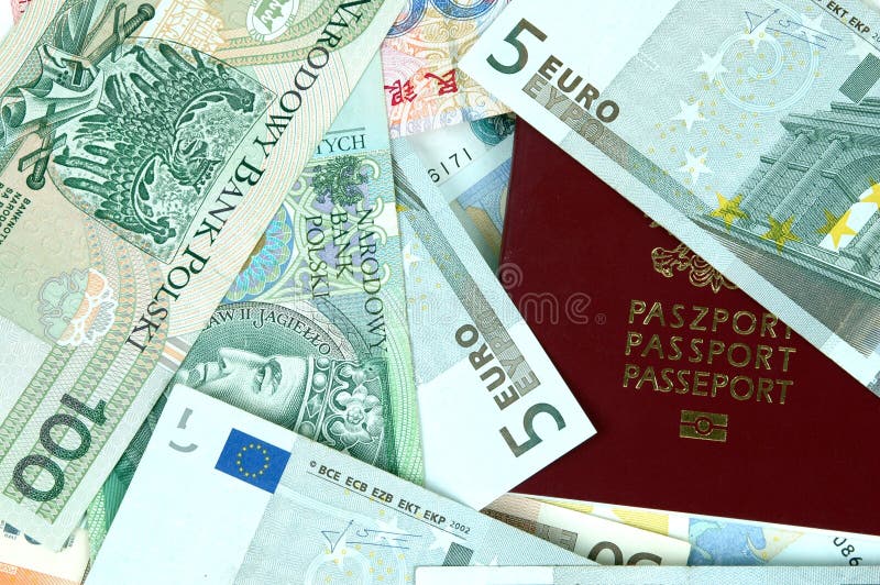 Euro, Zlotych polacco, soldi di RMB immagini stock libere da diritti Euro, Zlotych polacco, soldi di RMB immagini stock libere da diritti