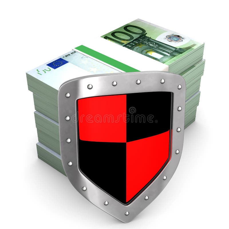 Schild-Euro-Geld stock abbildung Schild-Euro-Geld stock abbildung