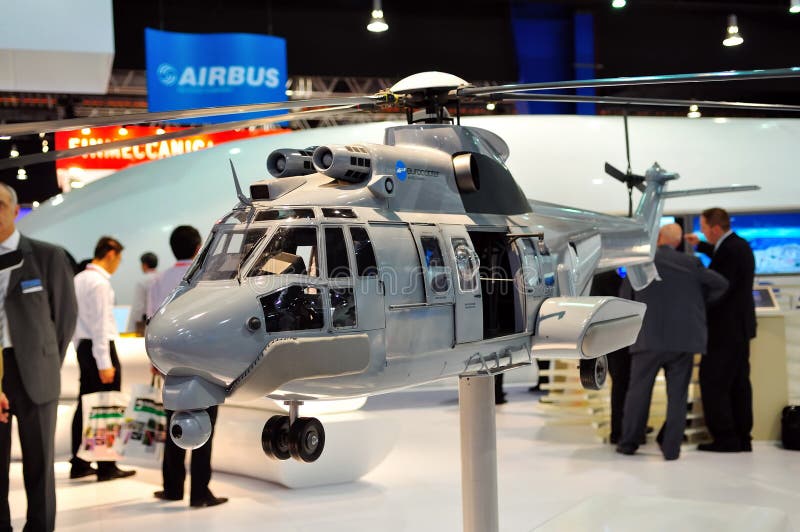 Eurocopter EC155 B1 military helicopter model stock photo