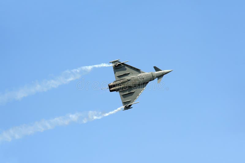 Eurofighter tajfunu samolot szturmowy obrazy stock Eurofighter tajfunu samolot szturmowy obrazy stock
