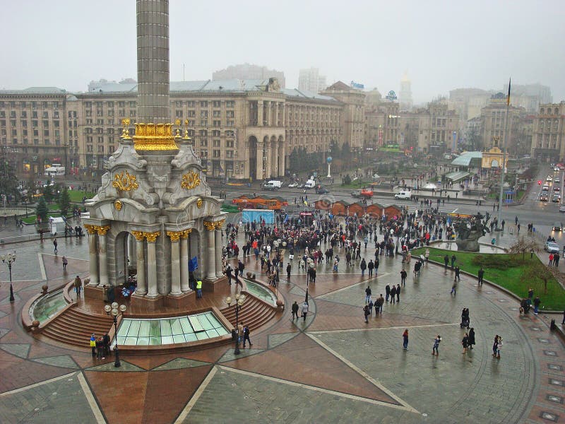Euromaidan em Ucrânia imagem de stock royalty free Euromaidan em Ucrânia imagem de stock royalty free