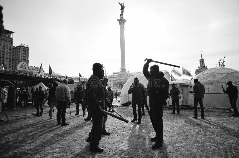 Euromaidan Rewolucja wolność zdjęcia royalty free