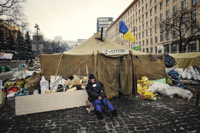 Euromaidan Rewolucja wolność obrazy royalty free