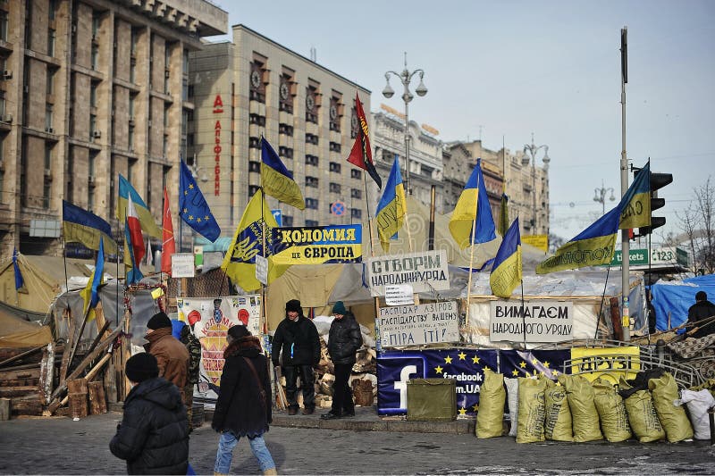 Euromaidan Rewolucja wolność obrazy royalty free