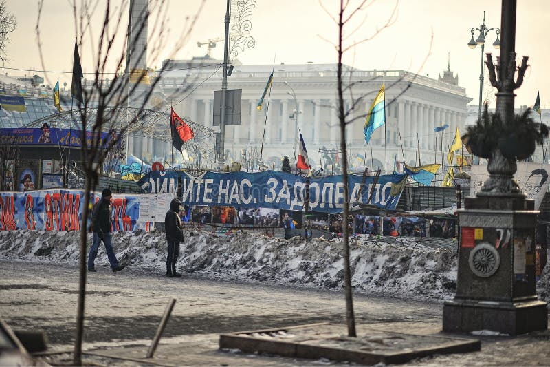 Euromaidan Rewolucja wolność obrazy stock