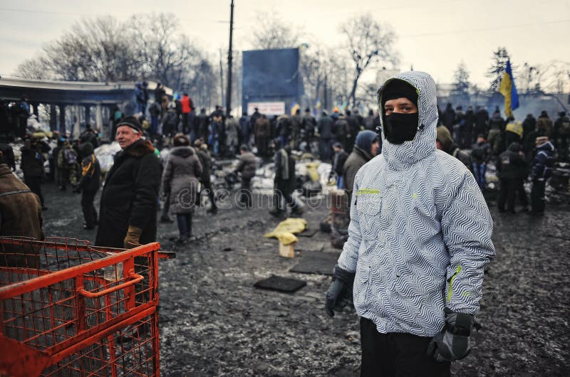 Euromaidan Rewolucja wolność fotografia royalty free