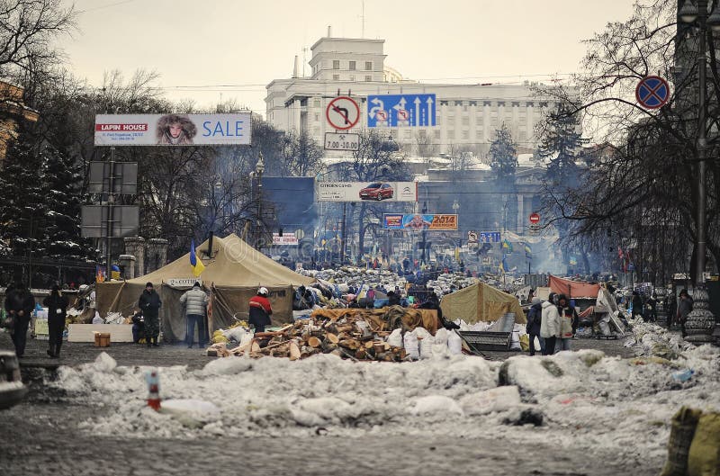 Euromaidan Rewolucja wolność zdjęcie royalty free