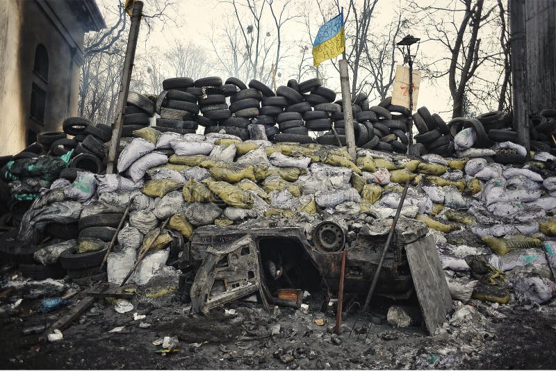 Euromaidan Rewolucja wolność obraz stock