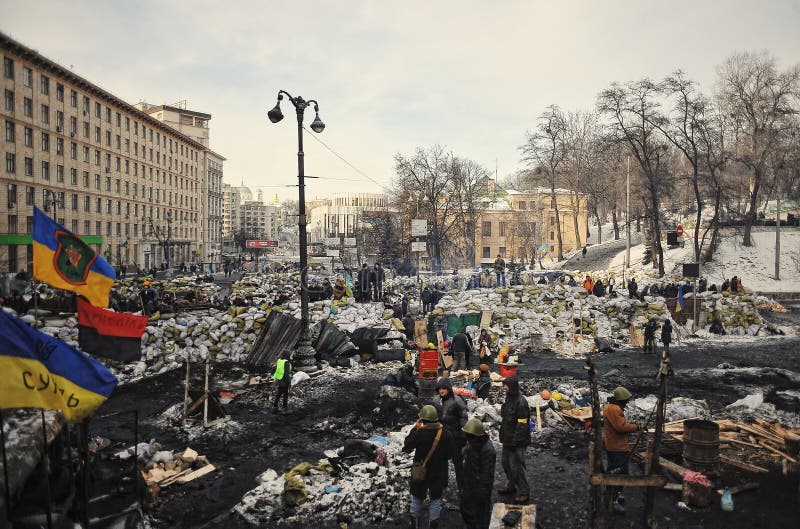 Euromaidan Rewolucja wolność zdjęcie stock