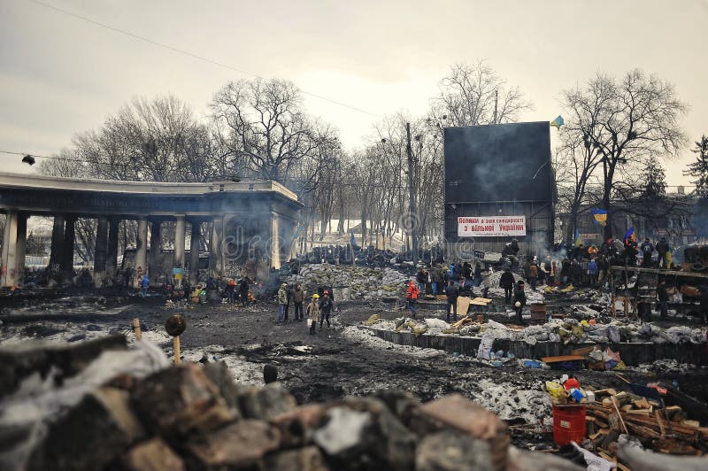 Euromaidan Rewolucja wolność obrazy royalty free