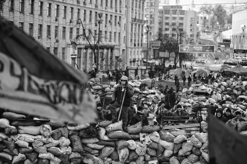 Euromaidan Rewolucja wolność obraz stock