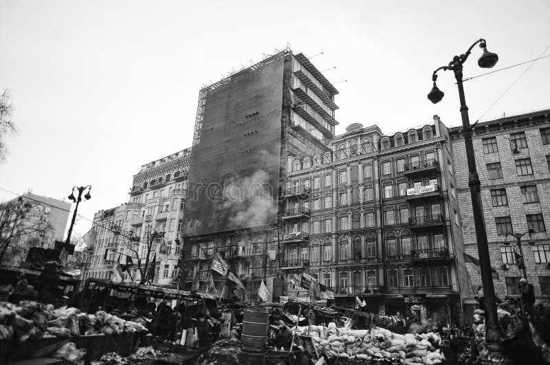 Euromaidan Rewolucja wolność fotografia stock